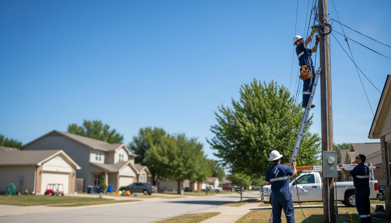 Residential electrician providing installation services in Dover, MA